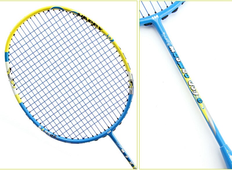 Raquette de Badminton en carbone ultra-léger 4U cordes sac à cordes raquette de badminton