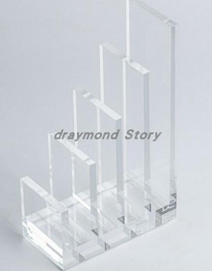 Gold Acrylic Desk Set Assortment - 1)Clear Acrylic File Organizer 1) + Acrylic Memo Pad Note Holder: File Organizer
