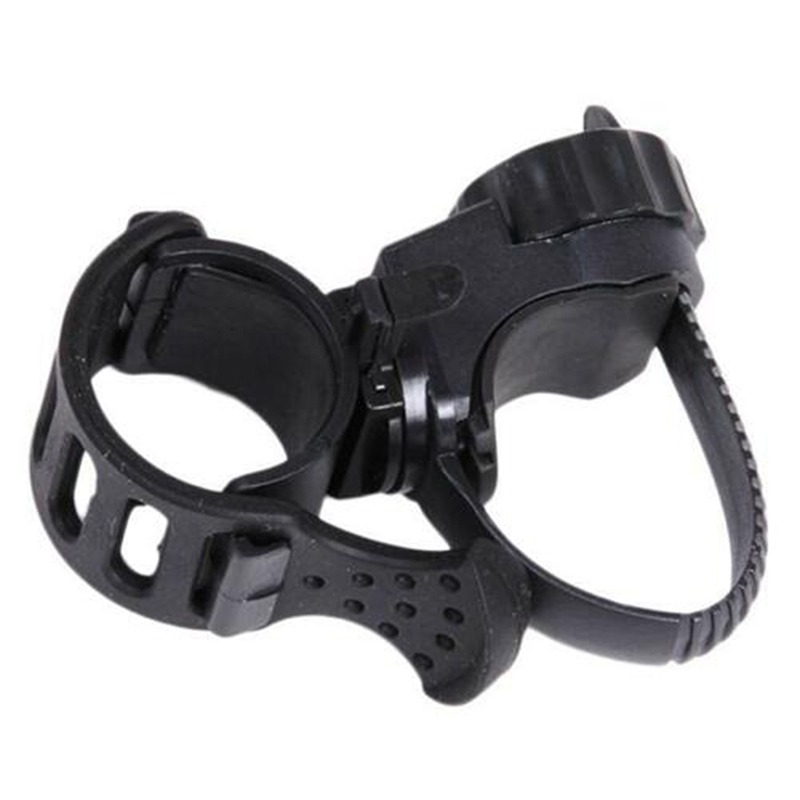 Fahrrad-Taschenlampenhalterung 360° ° Verstellbare Gummibänder für Fahrrad, Fahrrad, Vordertaschenlampe, LED-Scheinwerferklemme, Clip-Halterung