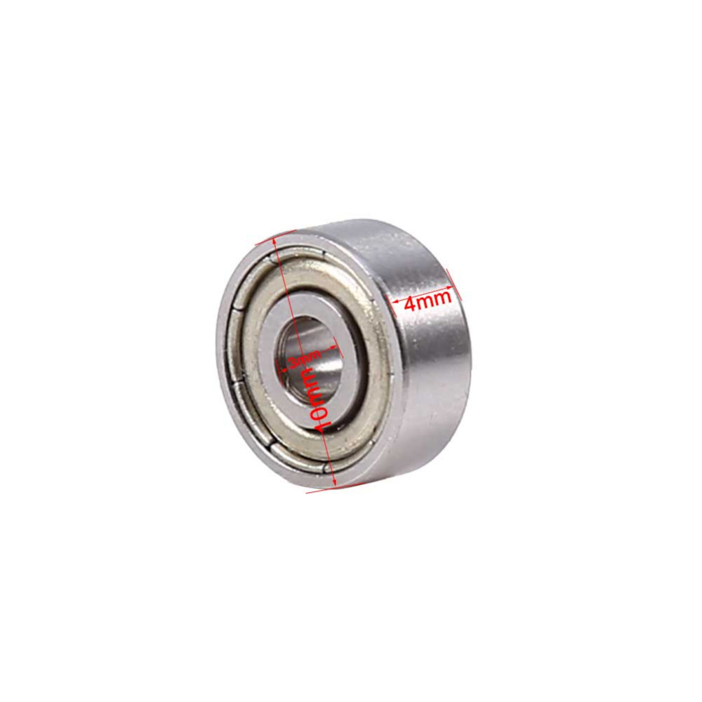 10 unids/lote 623ZZ rodamiento blindado métrico sellado rodamiento de bolas de ranura profunda Acero de cromo de carbono 3x10x4mm