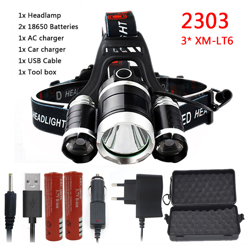 Litwod Z20 CREE XHP70.2 LED phare avant lampe frontale lampe torche 18650 batterie VS 3 pièces XM-L T6