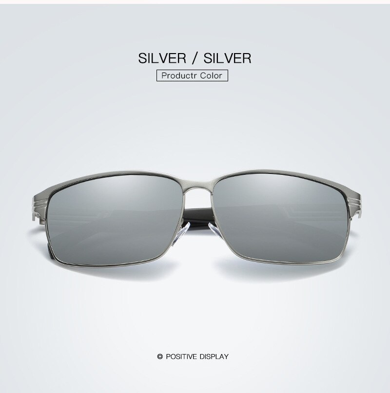 Fiskebriller polariserede cykelbriller kørsel polariserende briller daiwa solbriller udendørs sportsbriller til fiskeri: Sølv sølv
