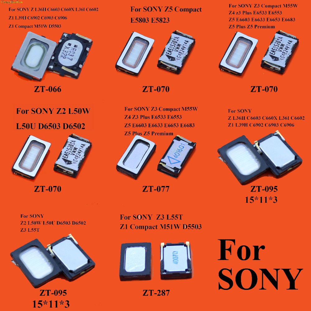 2 stks/partij Top Bottom Front Back Oortelefoon Oor stuk Luidspreker Voor Sony Xperia Z Z1 Z2 Z3 Z4 z5 Mini Compact Z5 Plus E6603