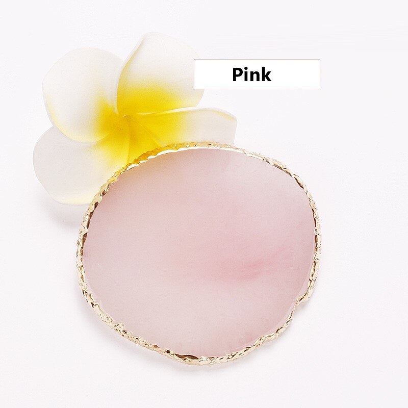 Hars Opslag Geschilderd Palet Lade Sieraden Display Board Ketting Ring Oorbellen Display Tray Creatieve Decoratie Opbergdoos: Pink