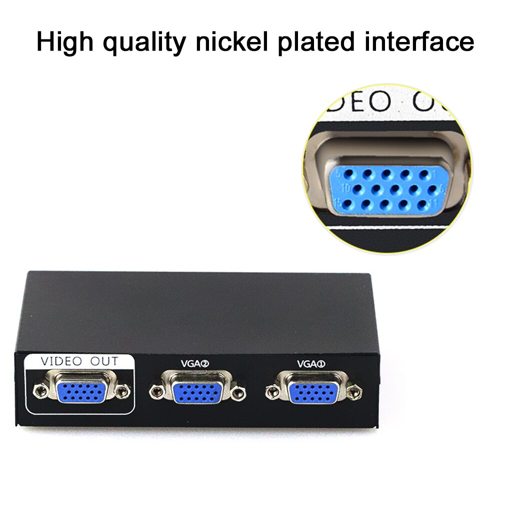 2/4 In 1 Out VGA Signal Switcher Box Computer Laptop Desktop Monitor Video Converter 1080P VGA Switch