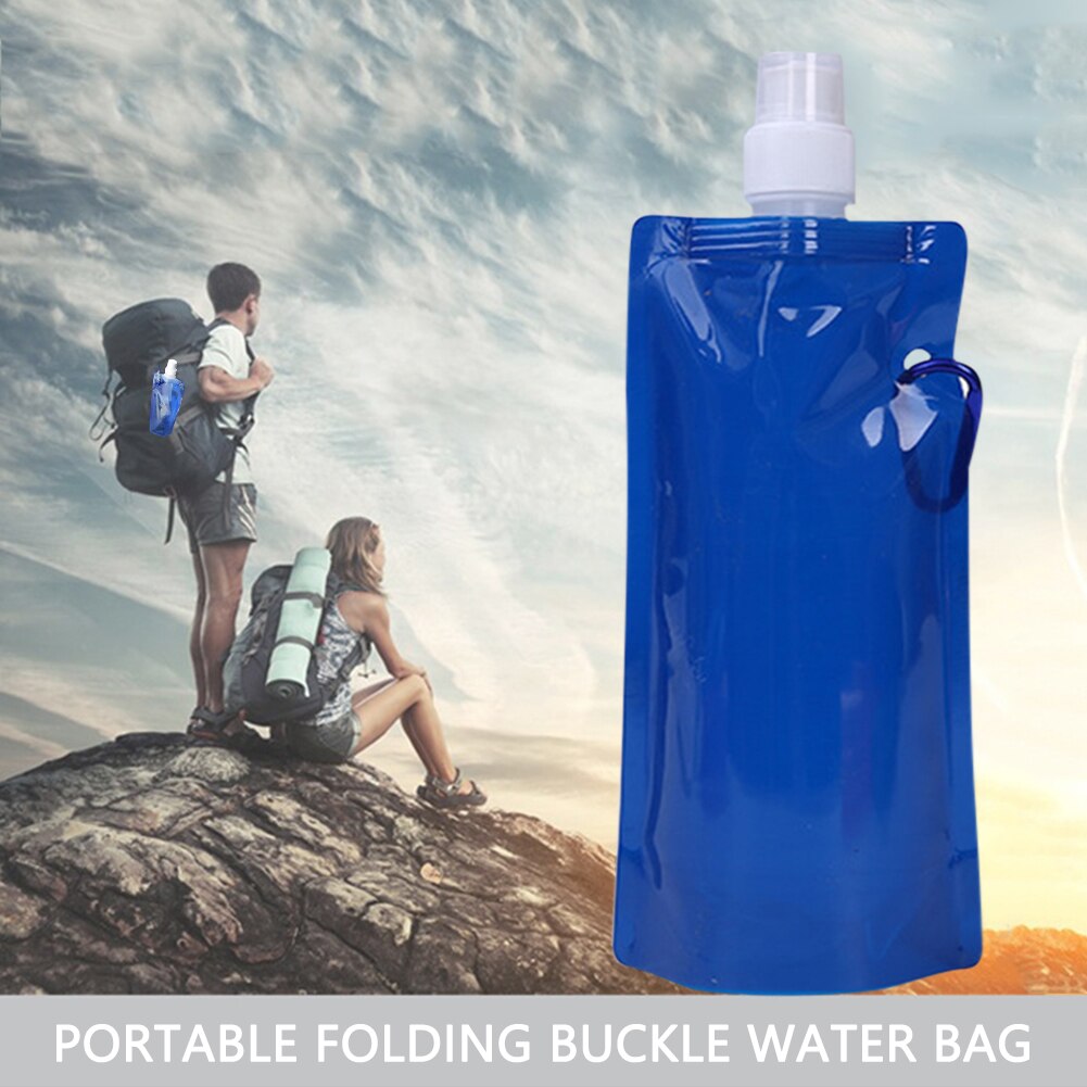 Draagbare Ultralight Opvouwbare Waterzak Zachte Fles Fles Outdoor Sport Wandelen Camping Water Bag Folding Water Emmer Voor Camping