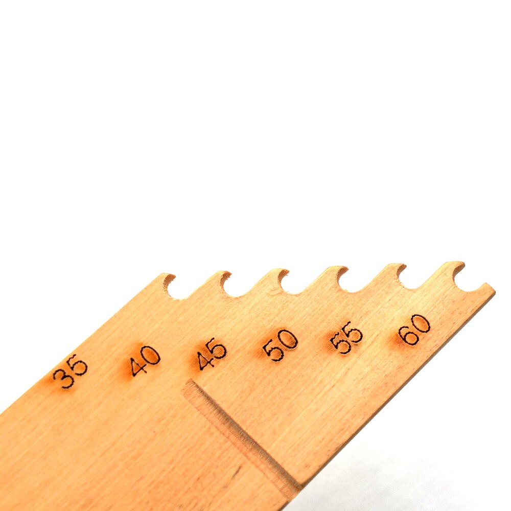 MNFT Sub-Line Measuring Line Board Vintage Wooden35-60cm Wooden Fishing Line Measuring Board