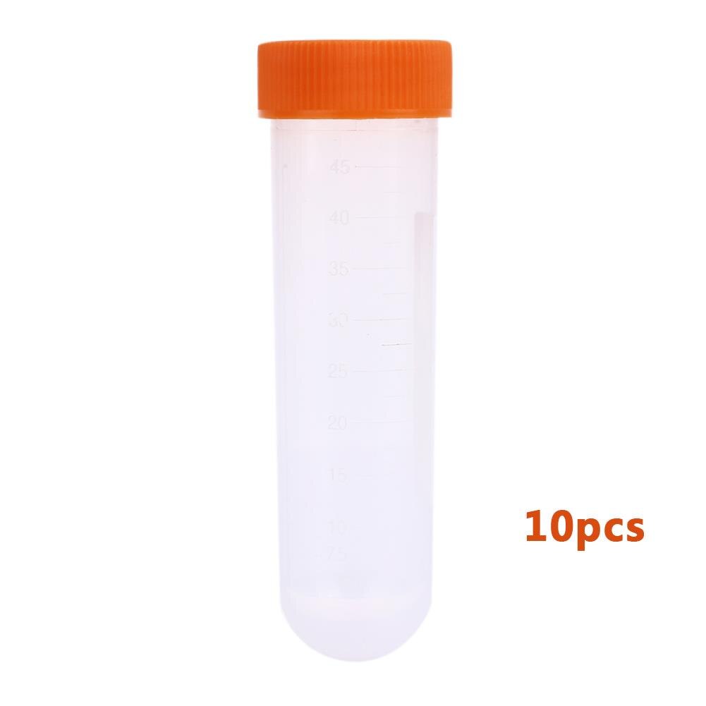 10pcs/Lot Disposable Plastic Test Tubes Centrifuge Tubes Transparent Centrifuge Tube Plasticware Container