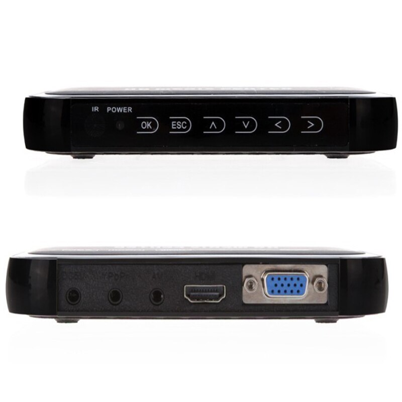 Eu Plug Full Hd 1080P Media Player Center Multimedia Video Player With Hdmi Vga Av Usb Sd/Mmc Port Remote Control Ypbpr Cable