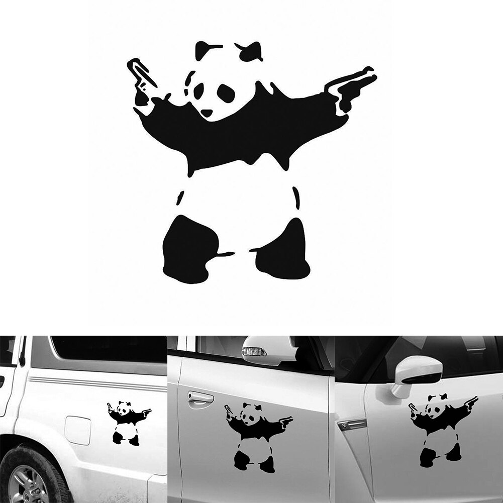 Cartoon Panda Animal Vinyl Decal Sticker Auto Raam Muur Bumper Decor