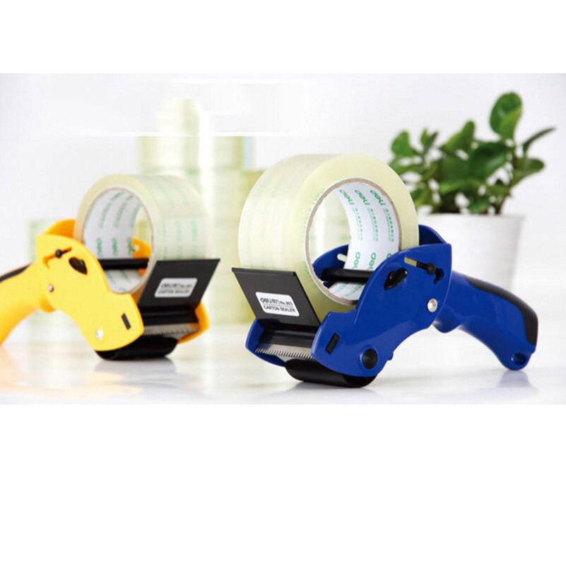 Voor Deli Afdichting Verpakker Tape Dispenser Staat 6 Cm Breedte Afdichting Tape Houder Met Cutter Handmatige Verpakkingsmachine Papelaria