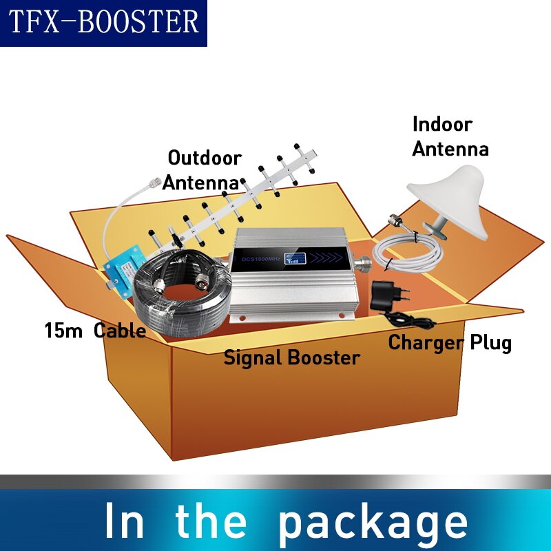 Amplificateur de signal 4g TFX-BOOSTER mhz LTE GSM, répéteur 3 bandes DCS 1800Mhz, pour téléphone portable, 1800