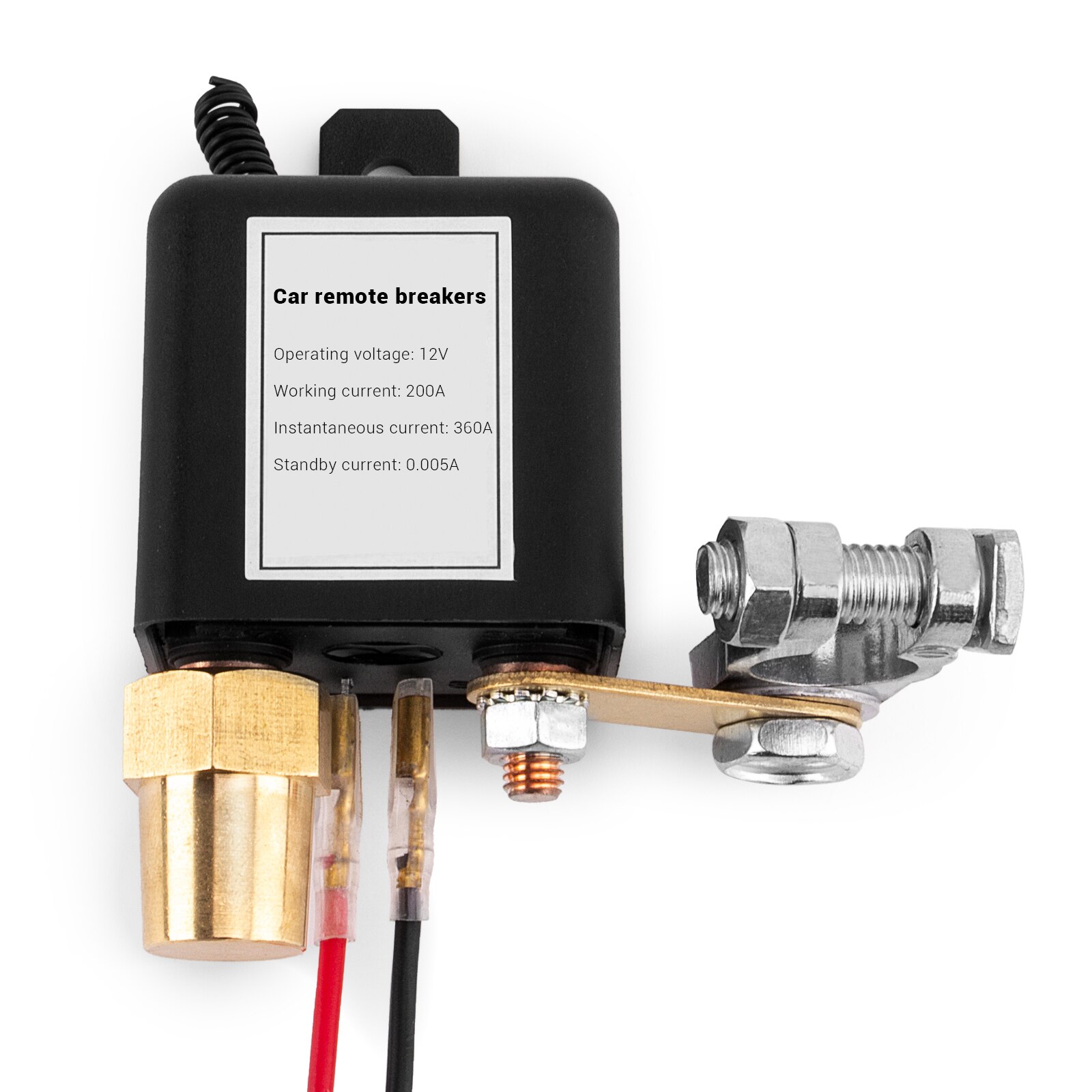 Integrerad trådlös fjärrkontroll 12v 230a bilbatteri brytare koppla bort avstängd isolator positiv/negativ universal