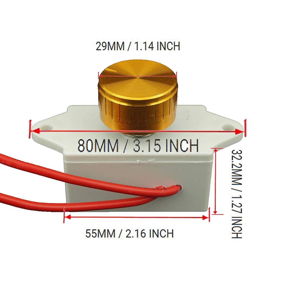 Fan Speed Control Kit Fireplace Stove Blowers On/Off Variable Speed Controller with Rheostat Knob, Voltage Motor Speed Controlle