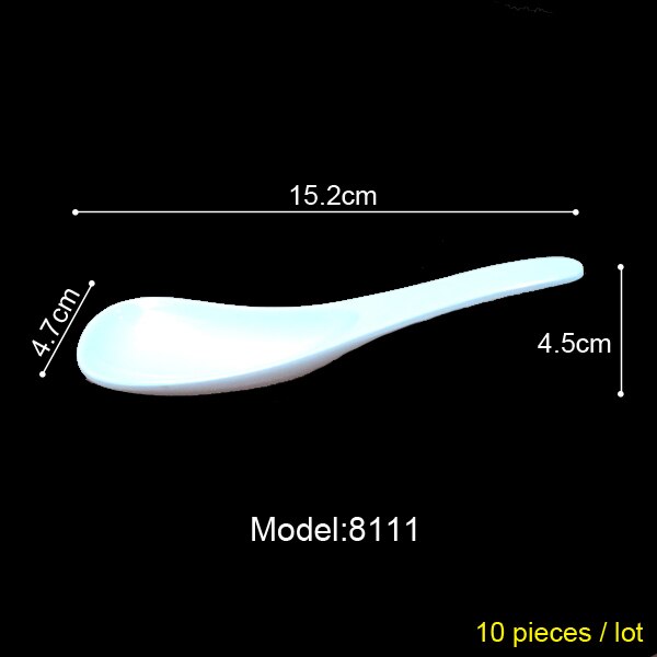 100% Melamine Dinnerware Soup Spoon Restaurant Victualing House Household Spoon Soup Ladle A5 Melamine Spoon Melamine Tableware: 8111