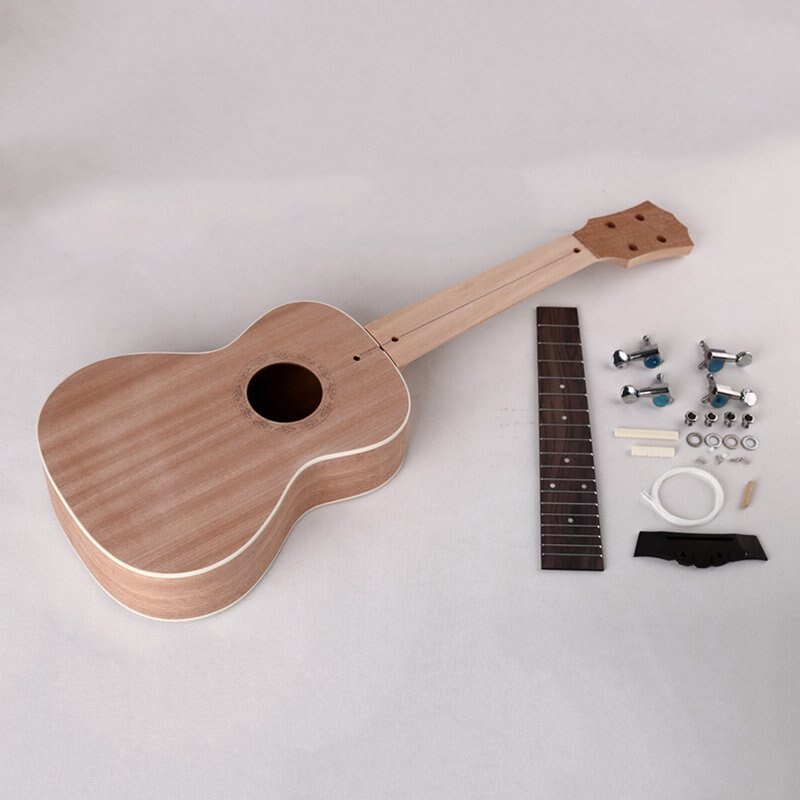 23 Inch Diy Ukulele Mini Draagbare Gitaar Mahonie Houten Kinderen Creatieve Kleurrijke Schilderij Beginners String Muziekinstrument