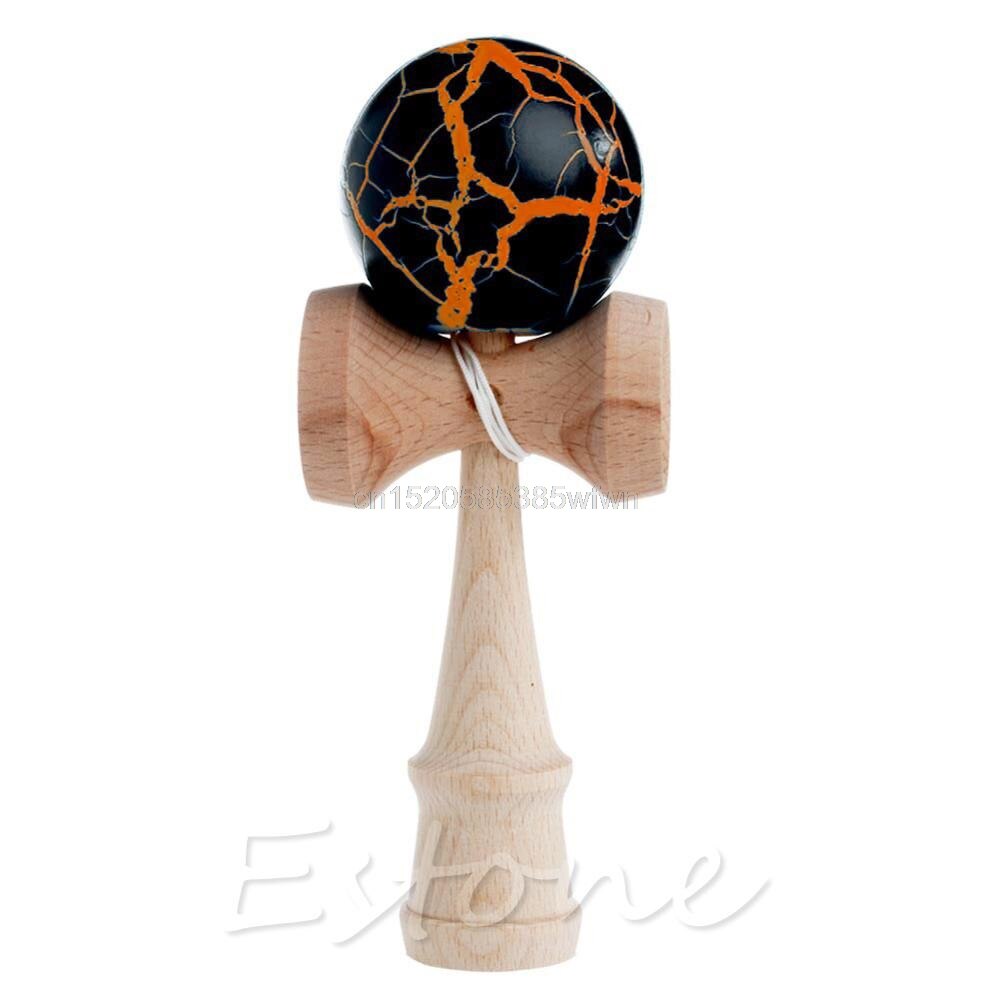 Veiligheid Speelgoed Bamboe Kendama Beste Houten Speelgoed Kinderen Speelgoed: Black