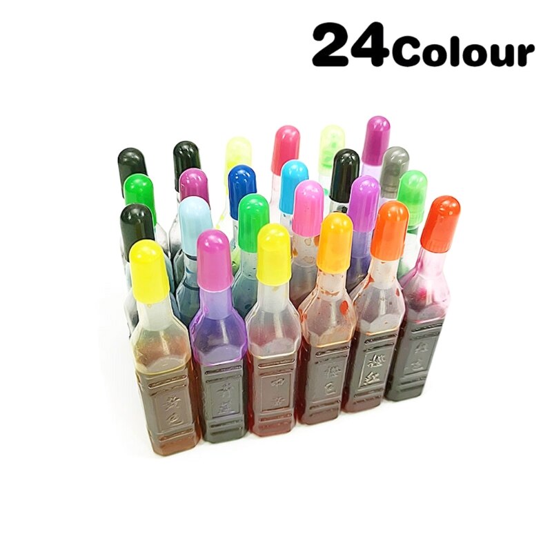 24/36 Kleuren Pigment Diy Slime Epoxyhars Inkt Dye Inkt Ambachten Coloring Kleurstof