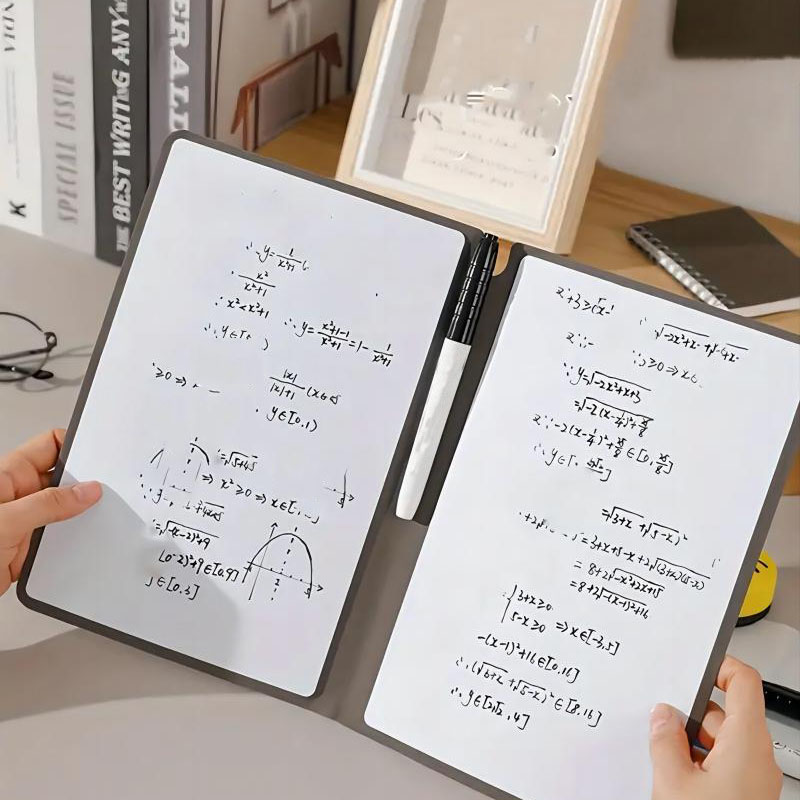 1-delige herbruikbare whiteboard-notitieboekjesset met whiteboard-pen Wisdoek Lederen memoblok Wekelijkse planner Draagbaar stijlvol kantoor