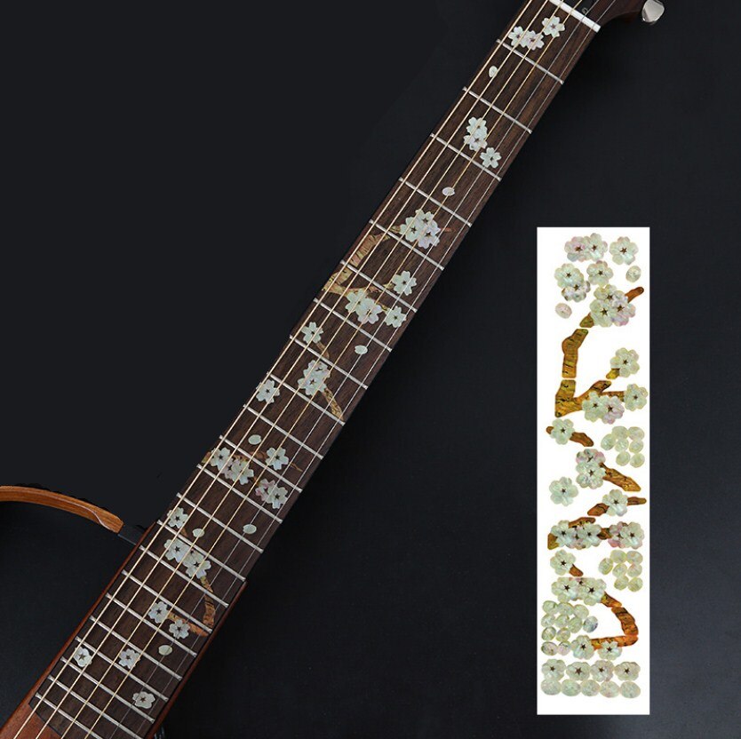 28 Stijlen Cross Inlay Decals Fretboard Sticker Voor Elektrisch Akoestische Gitaar Bas Ultra Dunne Sticker Ukulele Guitarra Accessoires: T