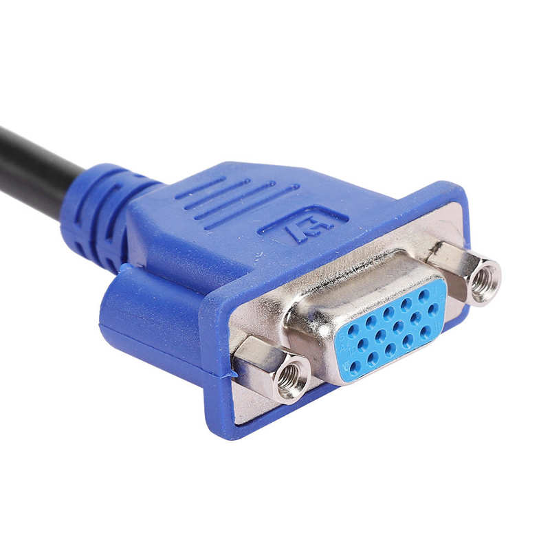 VGA DVI Cable Short Cable Computer Monitor Cable Female Extension Adapter Cable for Computer Monitor