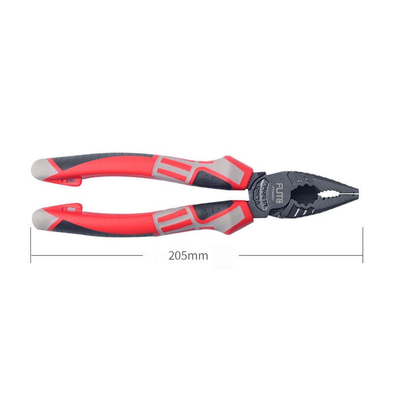 8/6Inch Combinatie Heavy Duty Tang Set Soft Grip Draad Cutters Scherpe Schuine Naald Neus Tang Elektricien Gereedschap: 8inch Wire Cutter