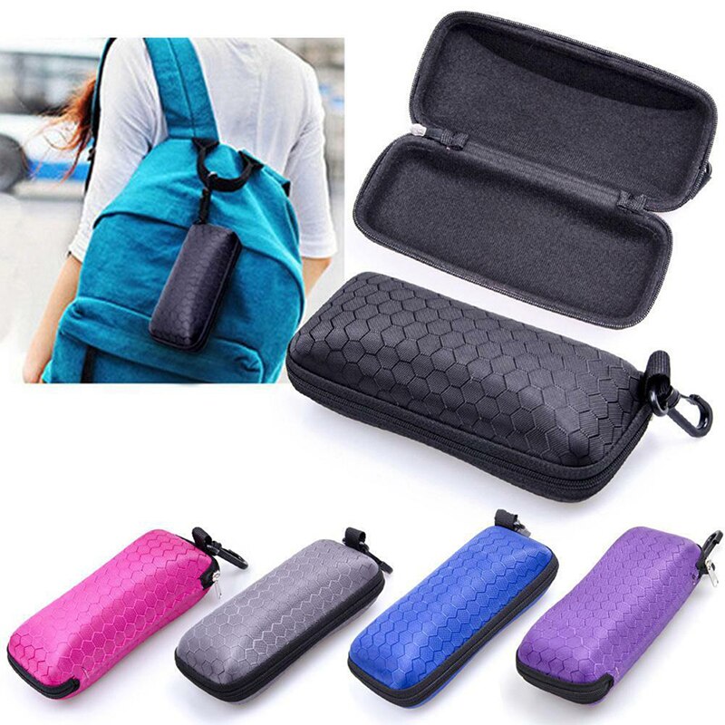 Brille etuier cover solbrille etui til kvinder brilleæske med lanyard lynlås brille etui til mænd
