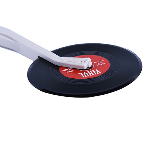 Top Spin Slice Platenspeler Pizza Cutter Vinyl Record Pizza Cutter Wiel: Rood