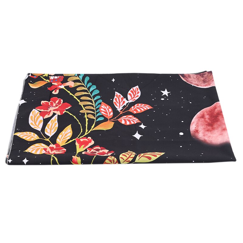 Månetæppe blomster vægophæng stjernehimmel tæppe psykedeliske gobeliner hjem havedekoration: 100x 150cm