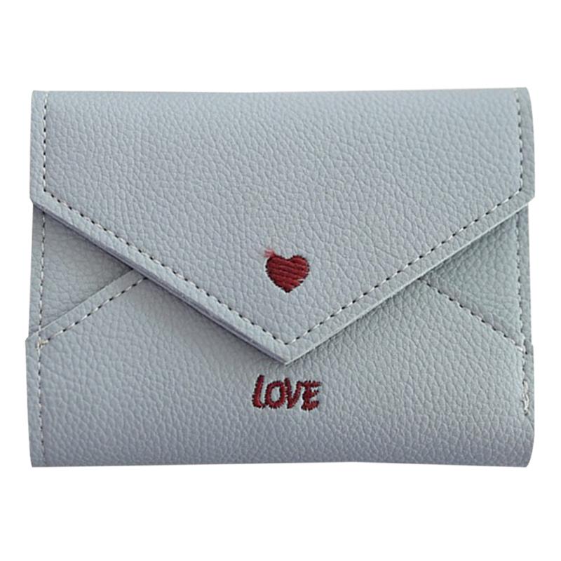 Cartera de mujer con bordado , Cartera de informal con tarjeta bordada, cartera de mano, Cartera de cambio,: 6