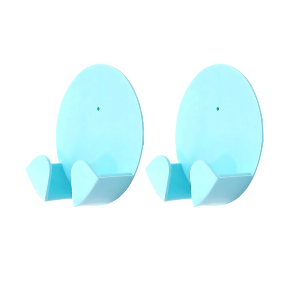 2pcs/Pack Holder Multifunctional Home Office Wall Powerful Adhesive Plastic Power Plug Socket Holder Hanger Wall Storage Hook