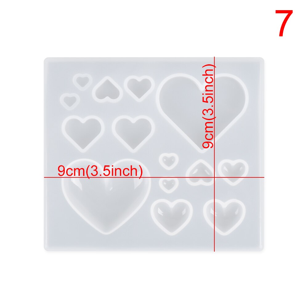 Resin Silicone Pendant Molds Dropping Glue Transparent Cube Triangle Craft DIY Earrings Necklace Mould Jewelry Making Tool: 7