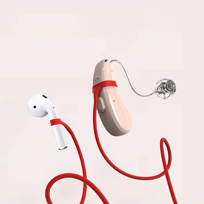 Hoortoestellen Anti Verloren Clip Siliconen Elastisch Touw Waterdichte Bluetooth Protector Headset Hoortoestellen Accessoire voor Kind Volwassen
