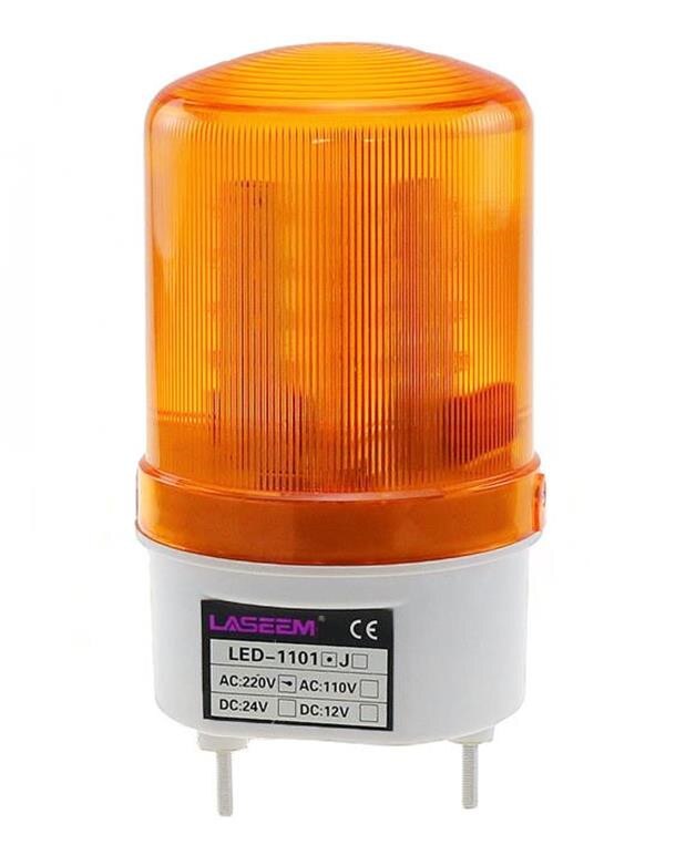 Rotación de rotary LED estroboscópico Luz de alarma luz sirena amarillo Azul Rojo verde luz de advertencia LED No voz 12V 24V 110V 220V