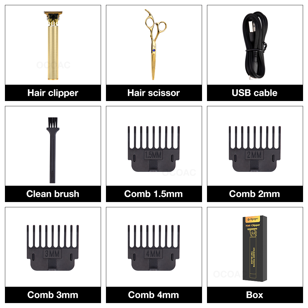 2/1pcs Hair Scissor Clipper Hairdressing Set Steel Titanium Barber Shop Electric Trimmer Men Hair Cutting Scissors