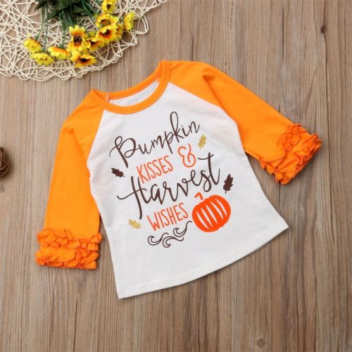 Infant Baby Boy Girl Long Sleeve Autumn Halloween T-shirt Tops Outfits Clothes