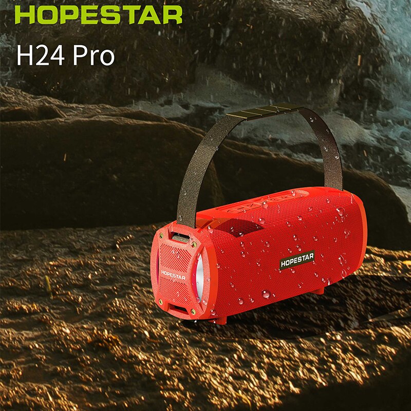 Hopestar H24PRO Bluetooth Speaker Draadloze Draagbare Outdoor Waterdichte Luidspreker Hifi Pc Subwoofer Fm Radio