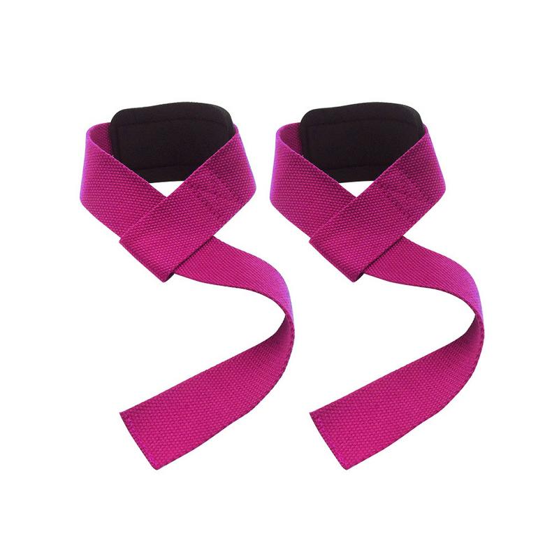 Correas de levantamiento de pesas, barra de mano, soporte de muñeca, soporte de muñeca, correa de levantamiento de pesas: Hot Pink