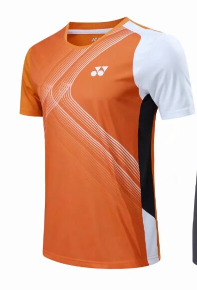 Schweiß-saugfähig und atmungsaktiv Badminton Sportbekleidung: orangeT Shirt / XL