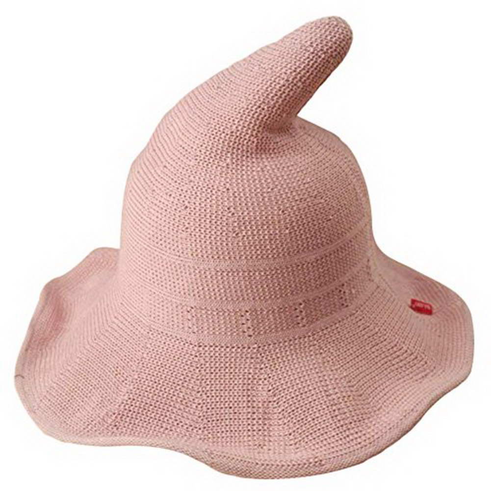Womens Witch Hat Knitted Cap Halloween Party Masquerade Cosplay Costume -MX8