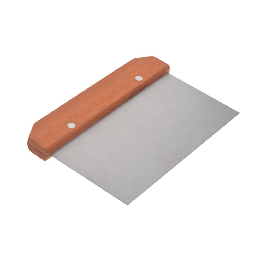 1pc rustfrit stål dejskærer metal grillskraberhakker til brød og pizza dejskraber bagning leverer køkkenredskaber: Default Title
