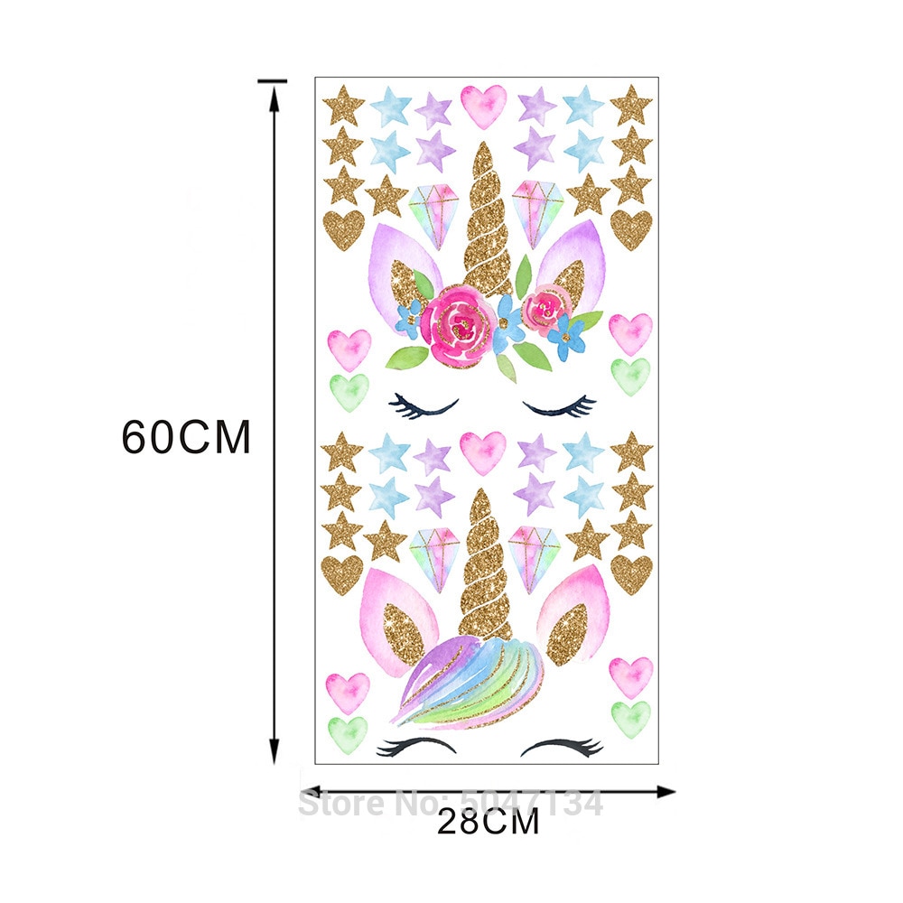 3d syntymäpäiväjuhla vauva lapsi yksisarvinen juhla sisustus tarrat askartelu tarrat super tee itse scrapbooking tarrakirja lapsille: Ksd 8818-1