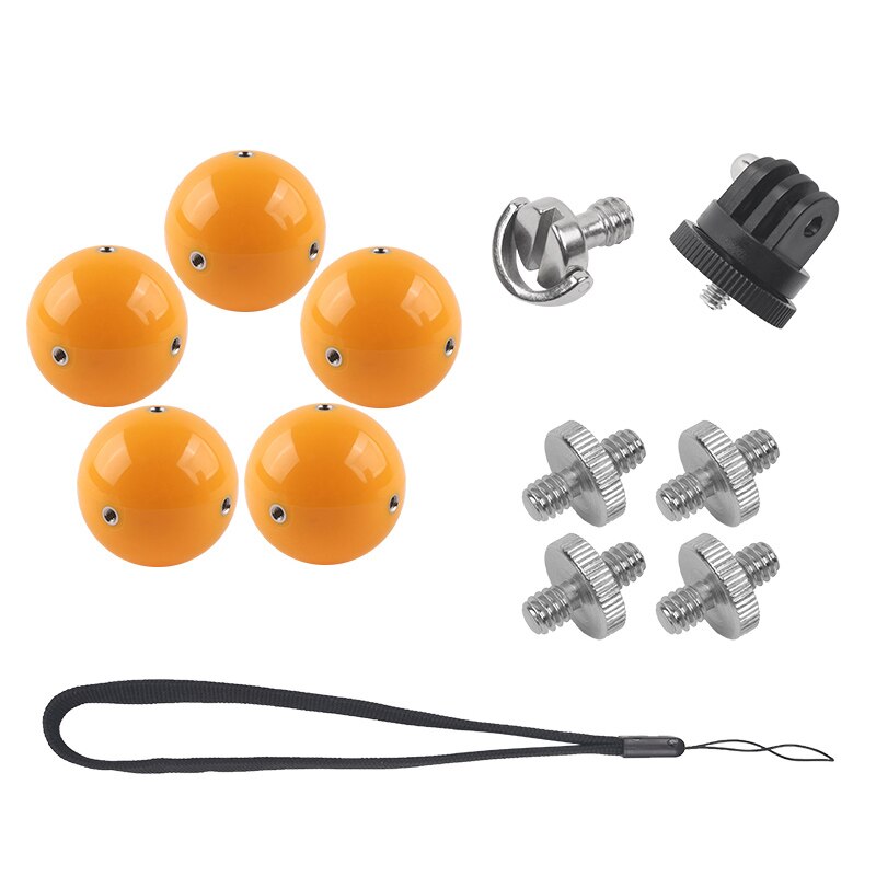 Halfter Tauchen Schwimmdock Auftrieb Ball schweben für Gopro Held 7/6/5/4/3/3 + für Xiaomi yi SJCAM 4k mijia Aktion Kamera: 5 Ball