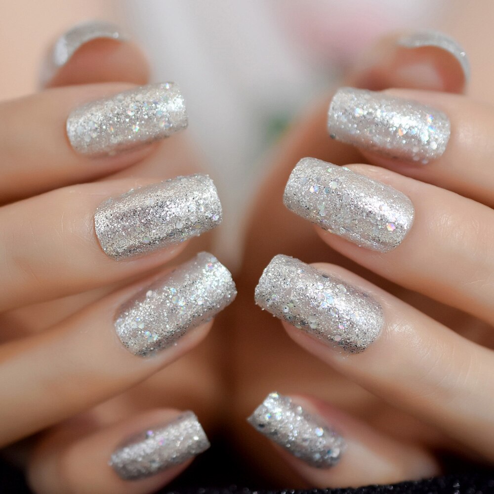 Ekstremt spiss faux ongles hvit ombre naken fransk spiker tips lang stiletto abs gel negler sett 24 ct: L5016