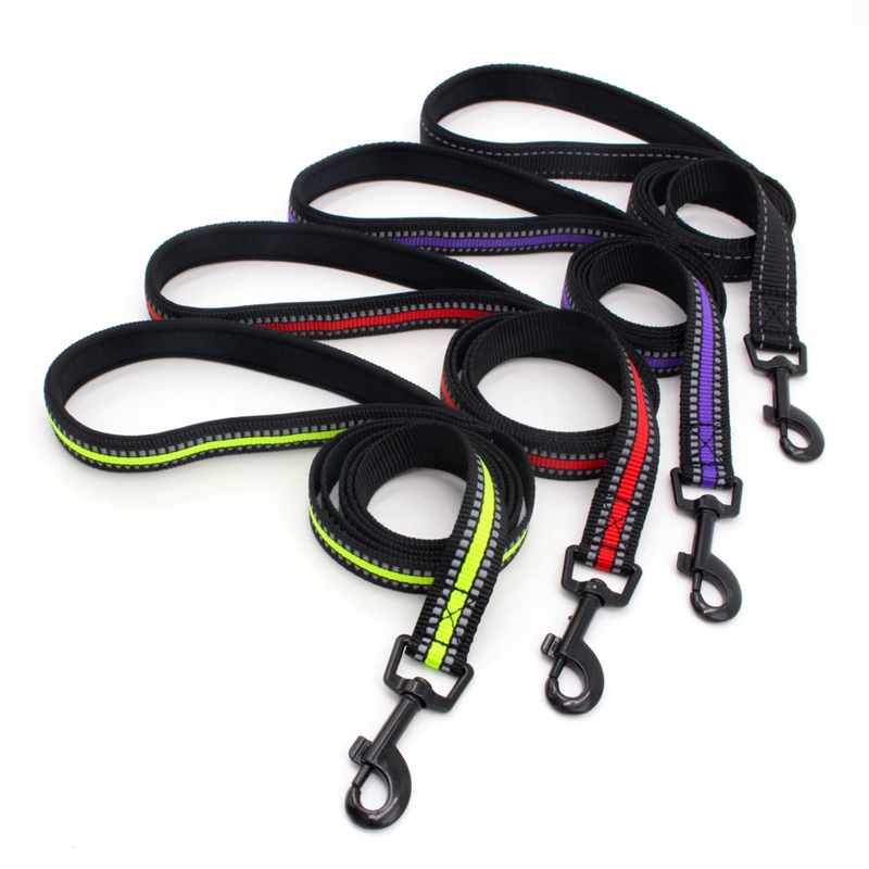 Reflective Pet Dog Leashes safe Walking Training Pet Dog Lead leash Traction Rope Pitbull Bulldog Dogs Outdoor Leashes