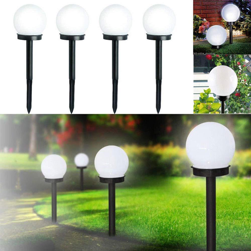 Solar LED Ball Bulb Lamp, 2/4 Pcs Solar Garden Lights Waterproof Outdoor Solar Ball Lights for Garden Lawn Yard Landscape Decor