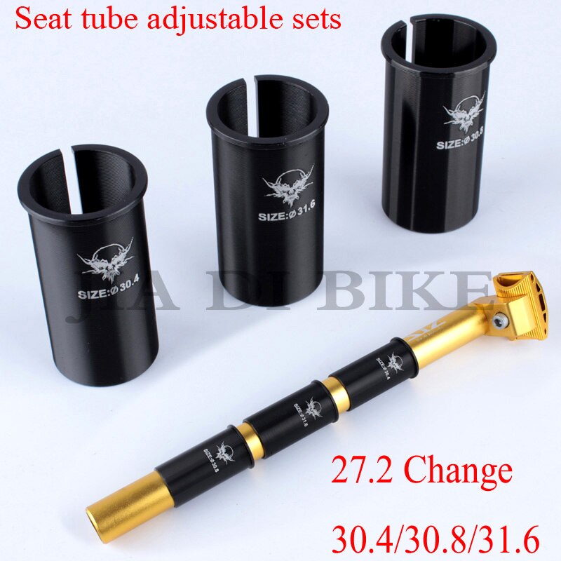 MUQZI Bicycle Seat Tube Adjustable Sets Aluminum Alloy Seatpost Reducing Sleeve Adapter Adjust Diameter 27.2TO31.6/30.8/ 30.4MM