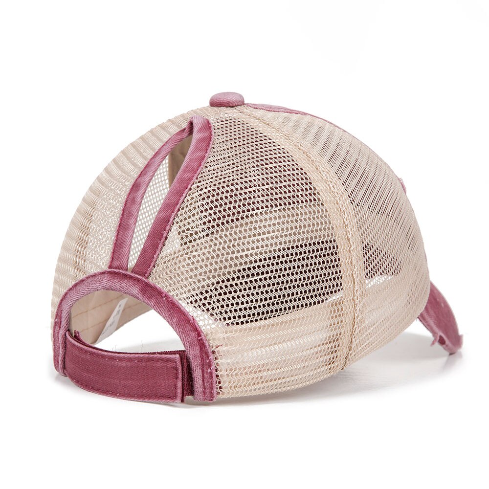 Truenjoy sommer kvinder mesh hestehale baseball cap snapback kasketter til kvindelig sport hat dame ben gorras