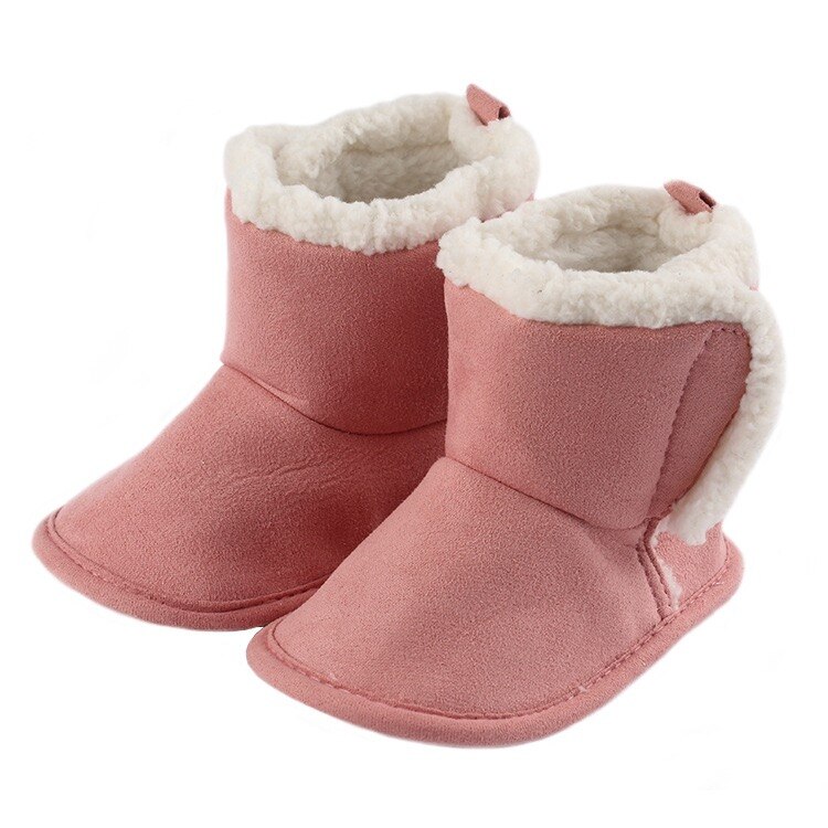 Winter Warm Toddler Baby Girl Boy Shoes Snow Boots Anti-slip Boot Crib Shoes Prewalker Size 0-18M: B / 0-6 Months