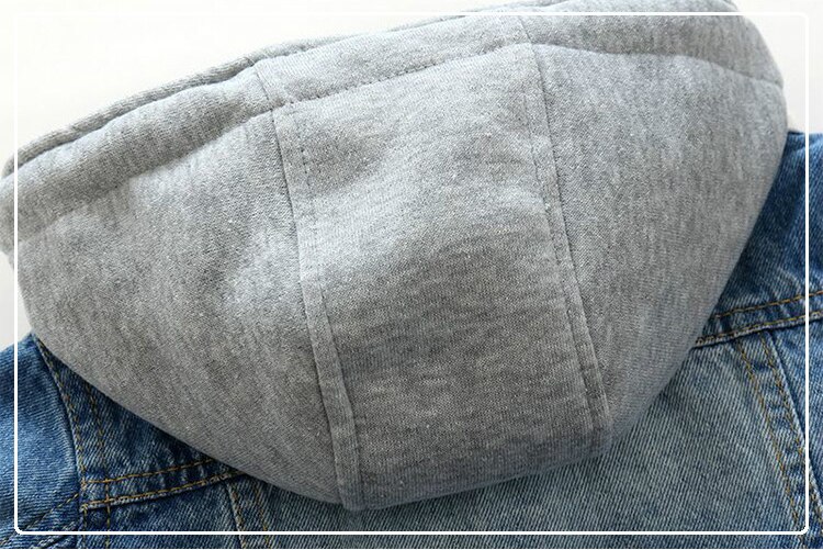 2-8 Jaar Lente Baby Jongens Hooded Denim Jassen Herfst Peuter Meisjes Jongens Cowboy Bovenkleding Kleding